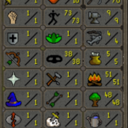 [HCIM] 73 agility full graceful, 70 mining MLM all loot banked, 51 firemaking ready for WIntertodt | A0005 0